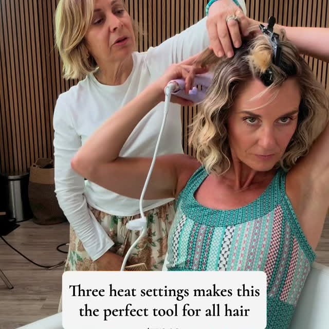 Instagram post by @kerstin.lindquist for Calista Tools. Caption reads: Easy, happy,  summer hair. Calista tools have....