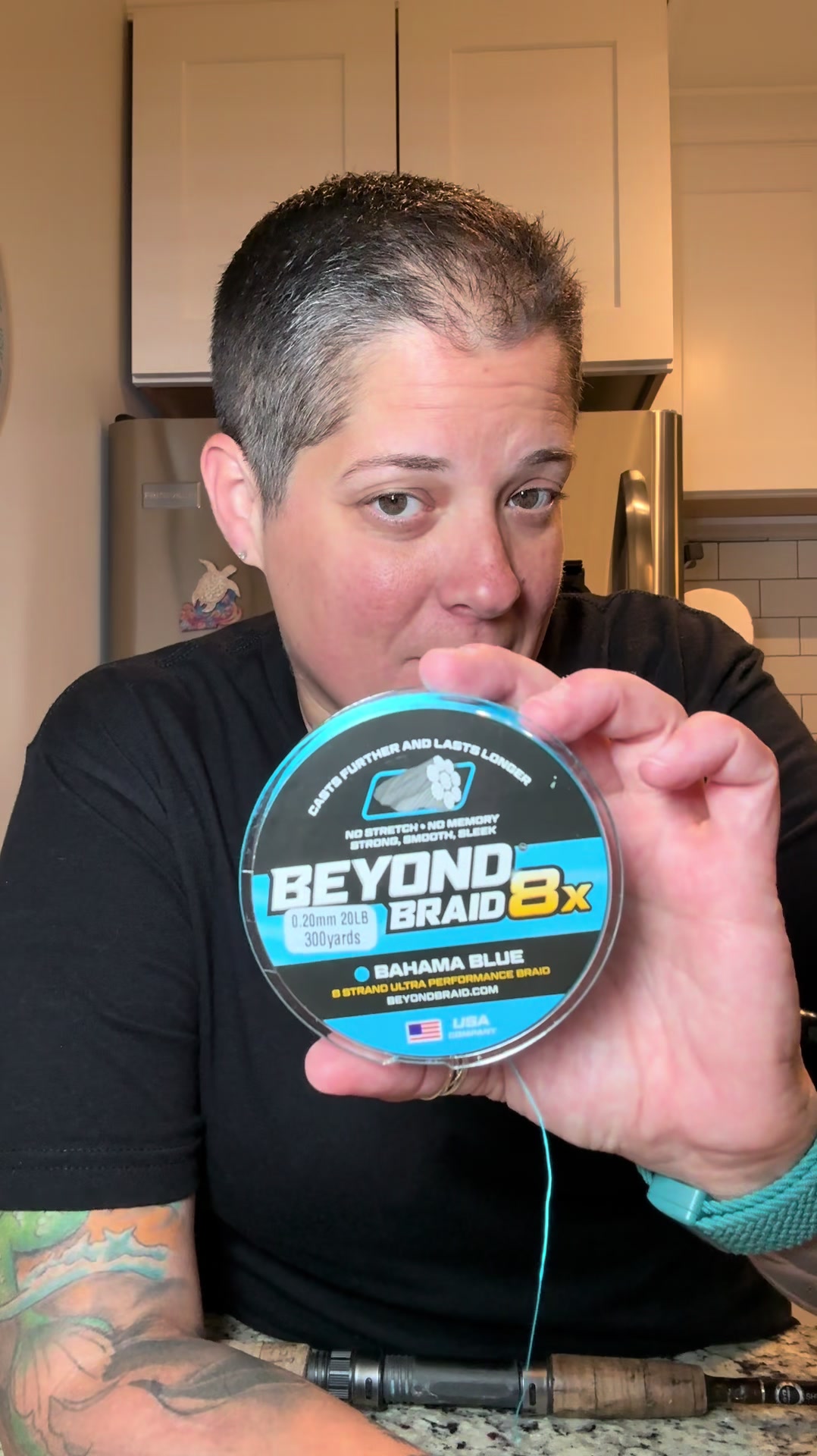 TikTok post by @liljen680 for Beyond Braid. Caption reads: [...] #fishingline #DealsForYouDays @Beyond Braid.