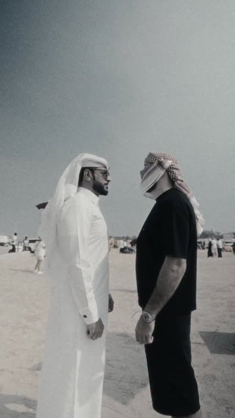 Instagram post by @imavov_nassourdine for Visit Qatar. Caption reads: The perfect blend of tradition and modernity.....