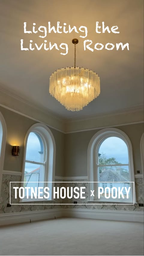 Instagram post by @totneshouse for Pooky. Caption reads: [...] at Totnes House. All the lights are from....