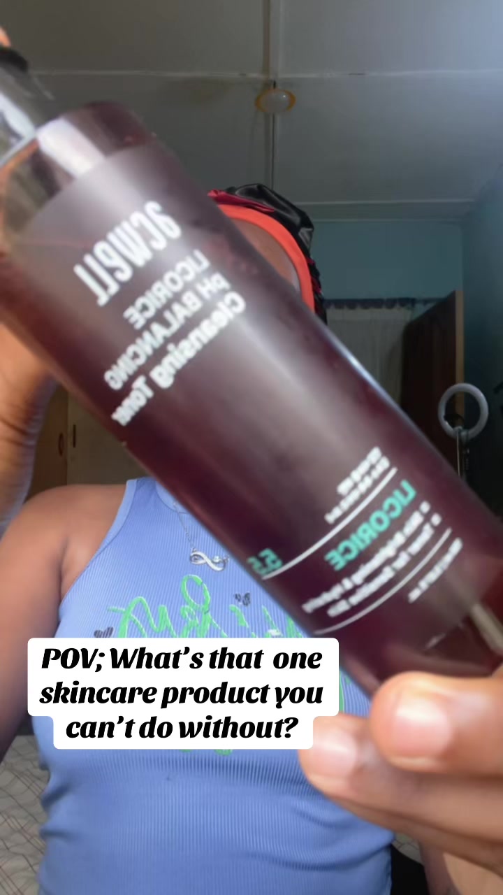 TikTok post by @harnie04 for Acwell. Caption reads: I’ll go first, mine is the acwell licorice ph....