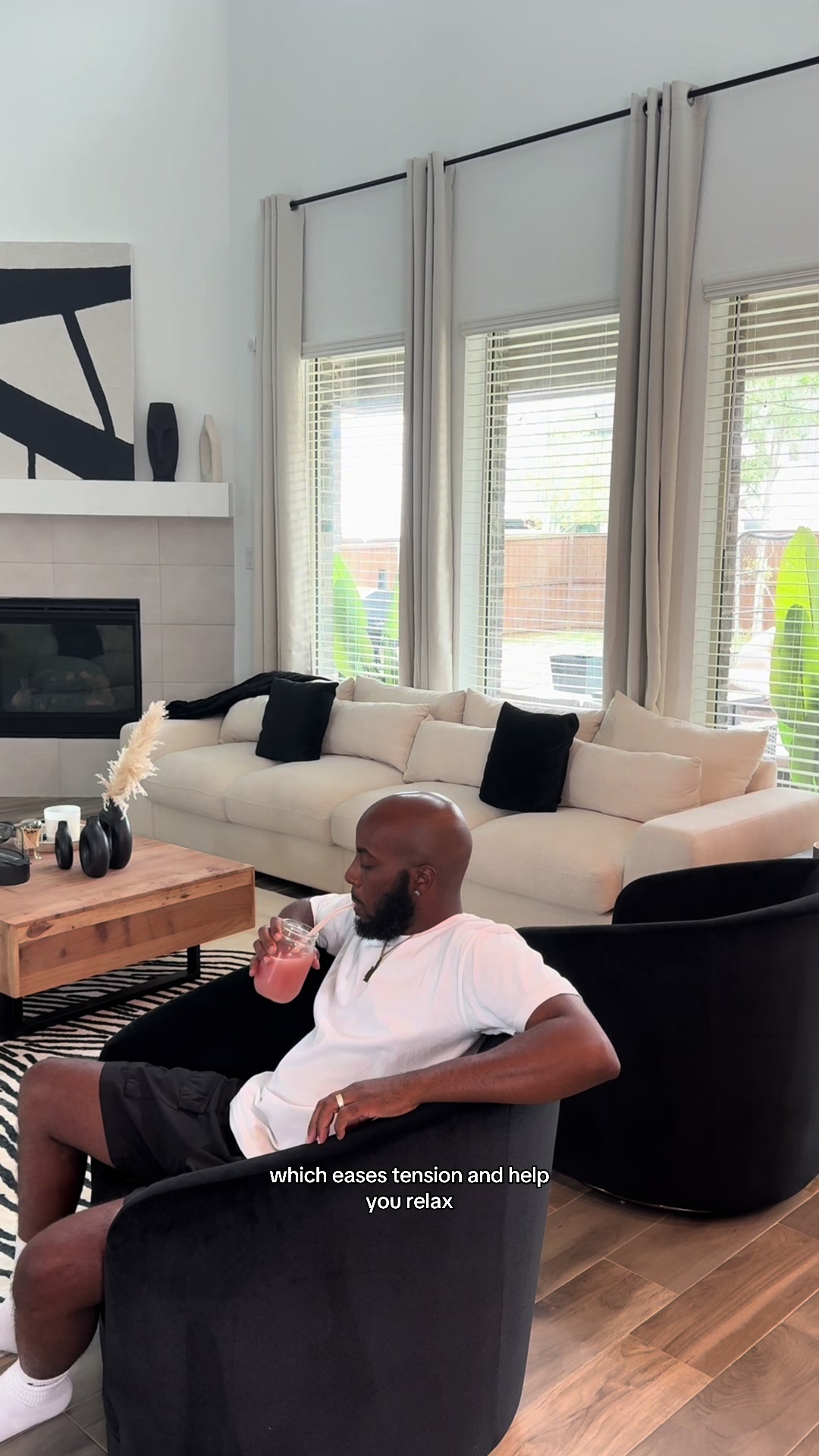 TikTok post by @davidlockridge2.0 for Natural Vitality. Caption reads: #ad @Natural Vitality CALM helps to get my mind....