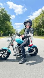 Instagram post by @acoolmomoftwo for HYPERGOGO. Caption reads: “Experience the ultimate ride with....