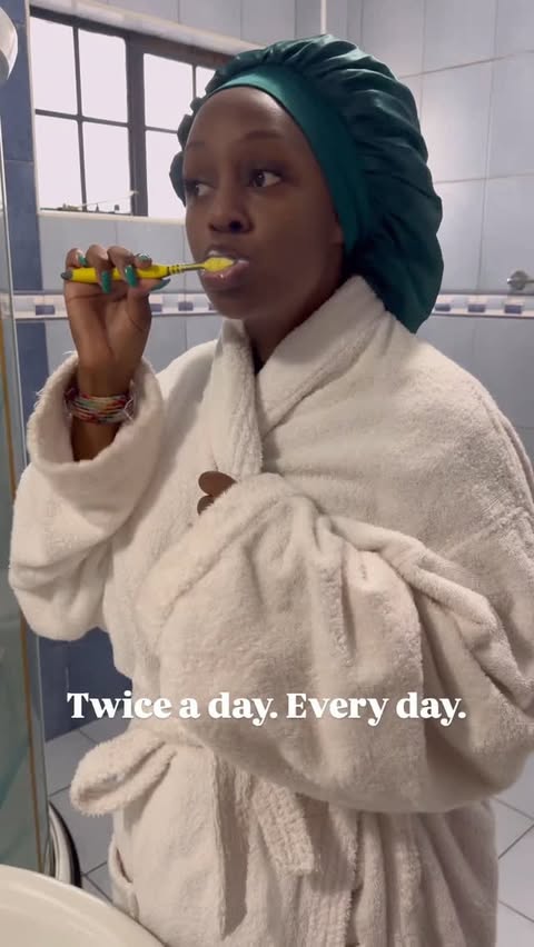 Instagram post by @shikonguru for Colgate. Caption reads: [...] evenings, brushing our teeth with Colgate....