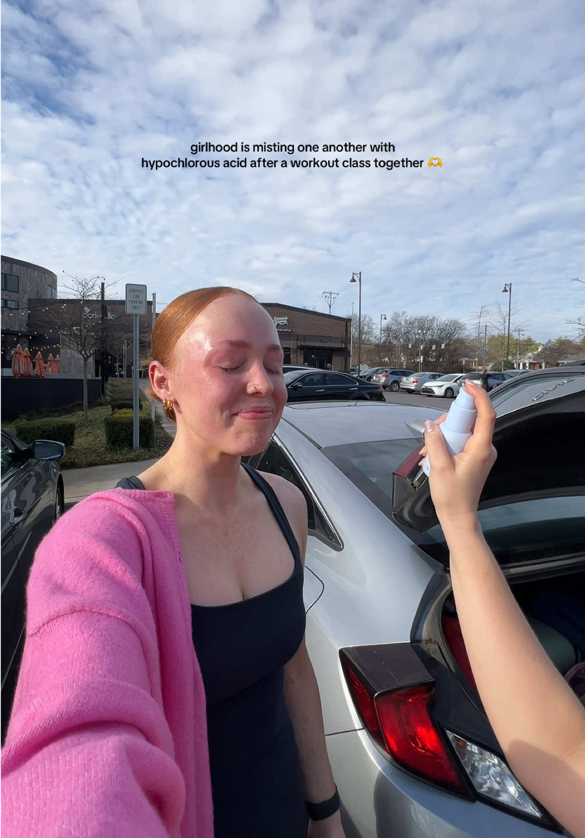 TikTok post by @erin_rach for Prequel Skin. Caption reads: No acne-causing bactera over here 🫶🫶🫶....