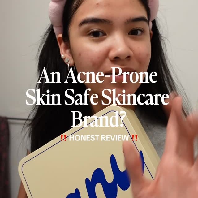 Instagram post by @kiarabasa for Banuskin. Caption reads: Founded by a first-hand acne warrior, @mybanuskin....