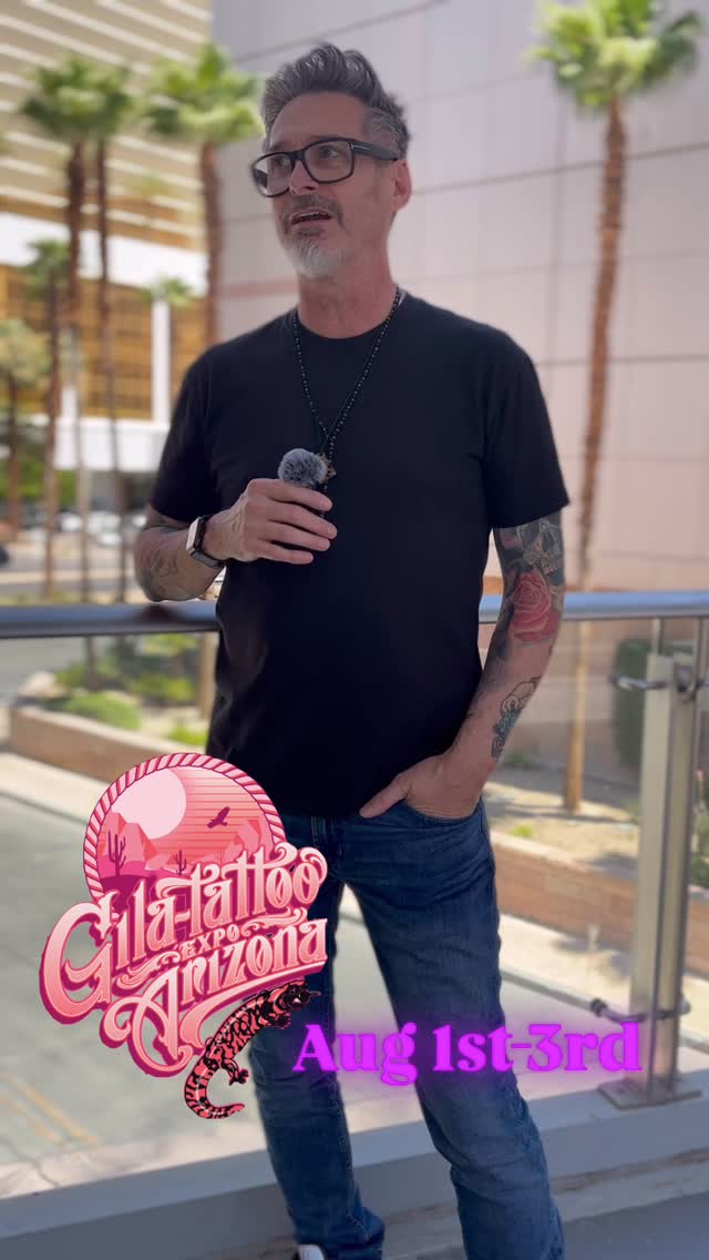 Instagram post by @joeyhamiltontattoo for Fkirons. Caption reads: 🚨 ARIZONA — Joey Hamilton is headed your way!....