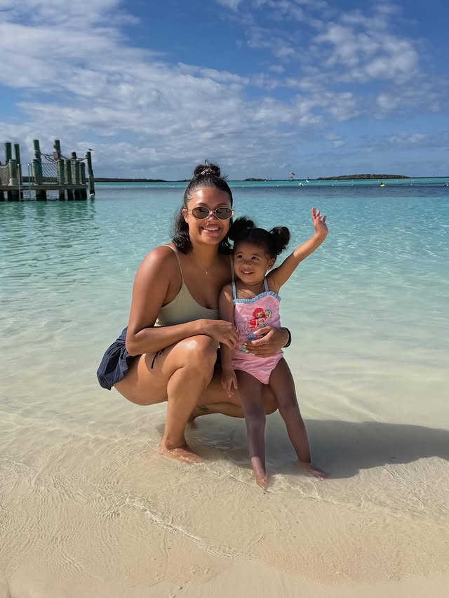 Instagram post by @nayaloyden for Disney Parks. Caption reads: [...] memories we’ll cherish forever! 🛳️💙....