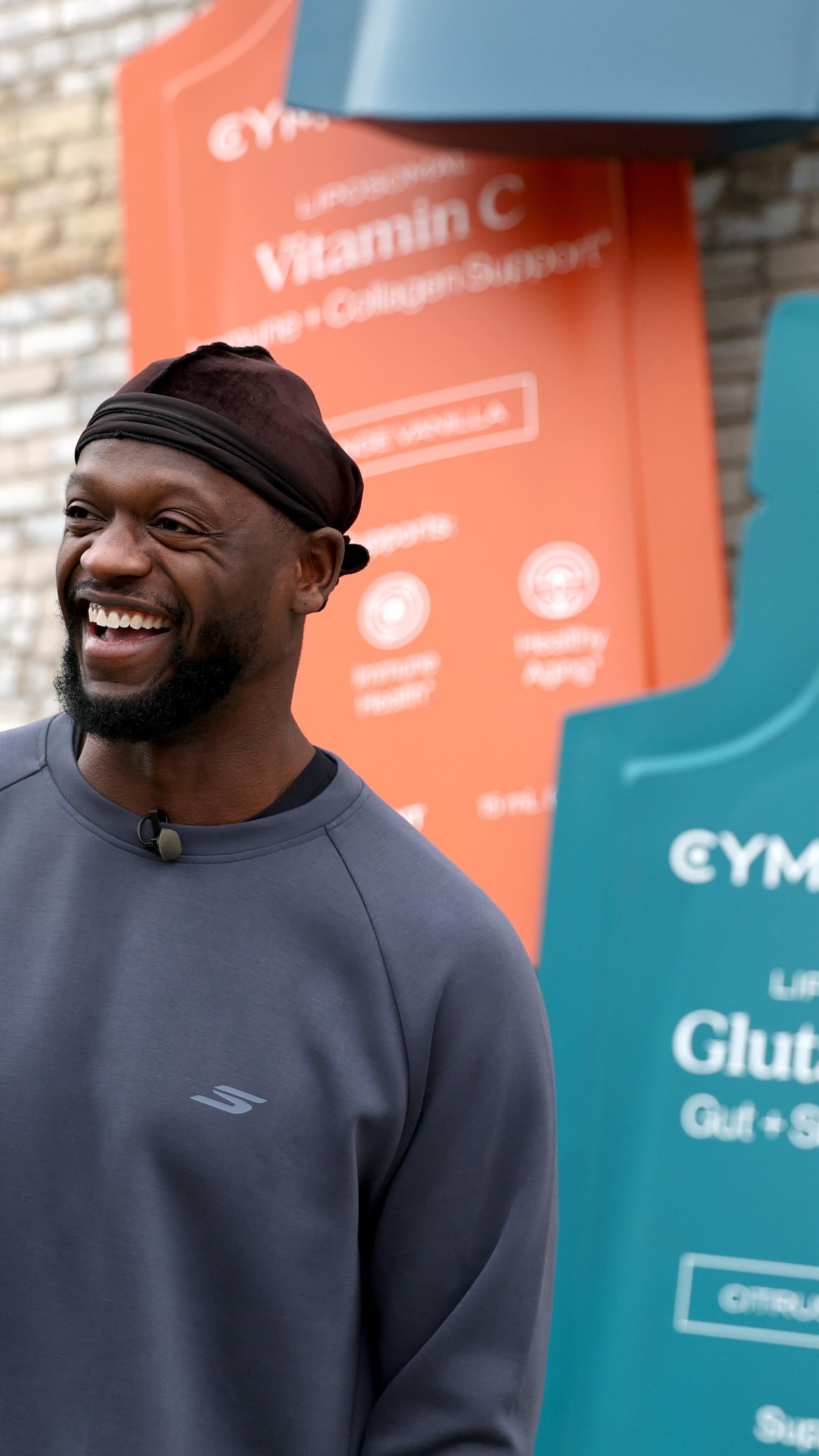 Instagram post by @juliusrandle30 for Cymbiotika. Caption reads: [...] products that actually work — and....