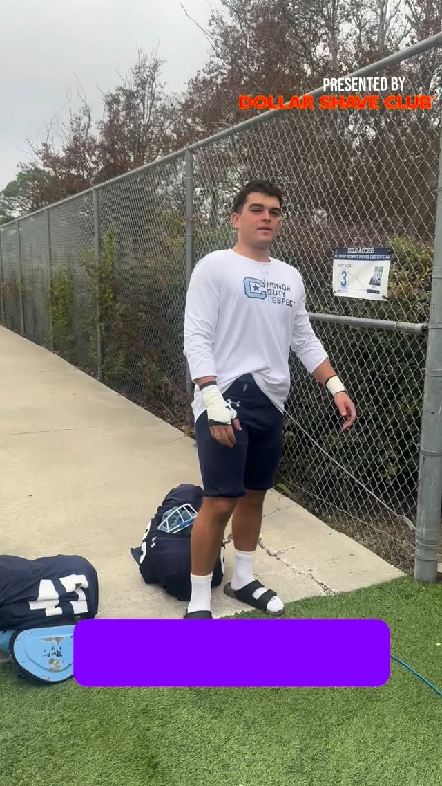Instagram post by @citadelfootball for Dollar Shave Club. Caption reads: [...] *almost* game day 🤣 Presented by....