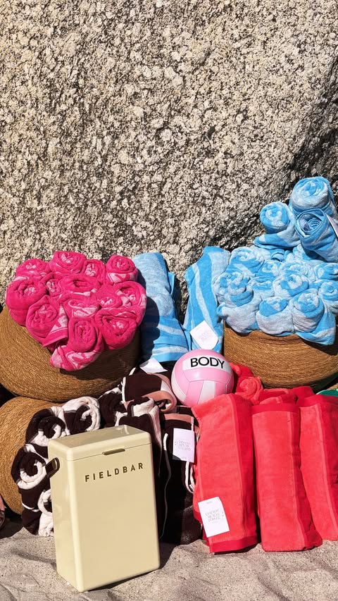 Instagram post by @darkdindyy for Cotton On Body. Caption reads: Cotton On BODY x Friends Who Volley Summer....