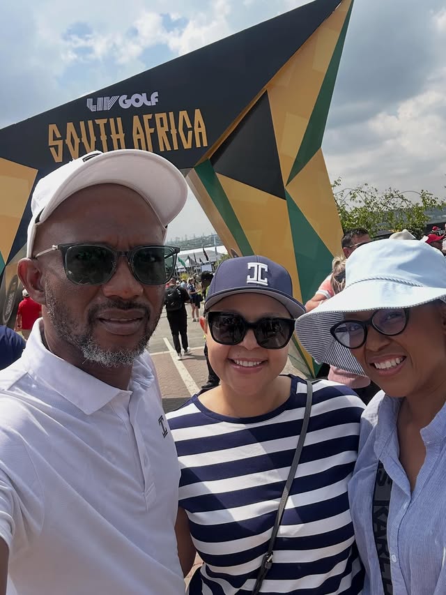 Instagram post by @davidkau for LIV Golf. Caption reads: Day 1 🔥🔥🔥🔥 #livgolfsouthafrica @livgolfleague....