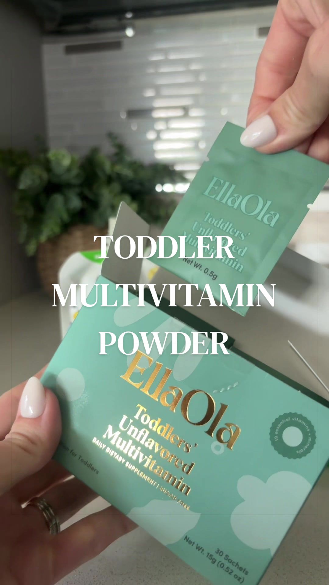 TikTok post by @megkauffman for EllaOla. Caption reads: [...] support for even the pickiest eaters 🤍....