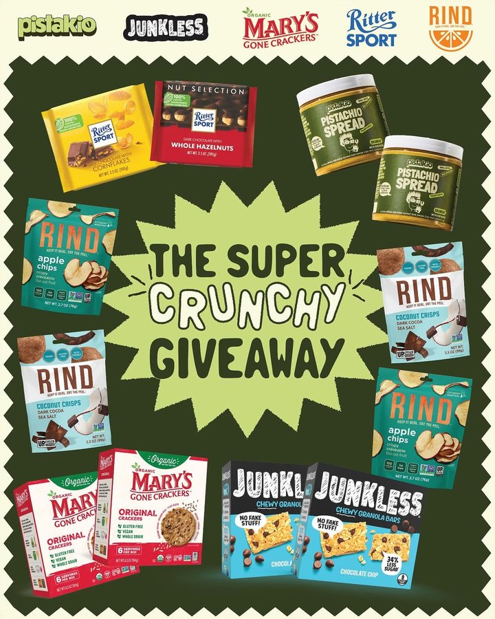 Instagram post by @eatpistakio for RIND Snacks. Caption reads: {CLOSED} congrats to @sarahbradley1987!

we’re....