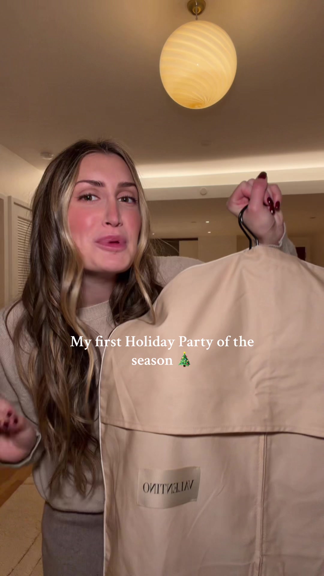 TikTok post by @audreypeters for Valentino. Caption reads: No because this look has me SICK I’m so excited....