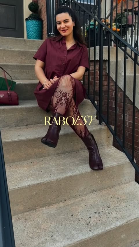 Instagram post by @busra_selin_usa_ for Raboesy. Caption reads: Effortless elegance and all-day comfort ✨ I’ve....