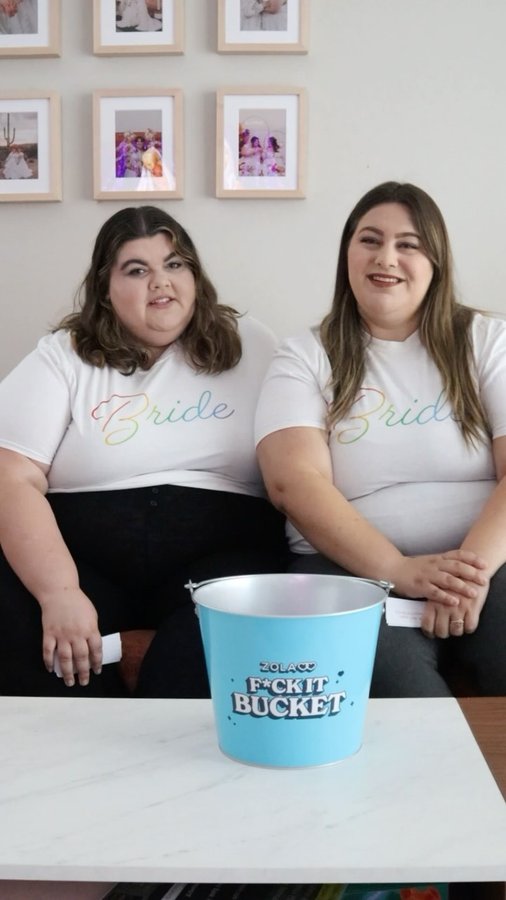 Instagram post by @malleyinlove for ZOLA. Caption reads: Our wedding, our rules! #ad @zola 

At the end of....