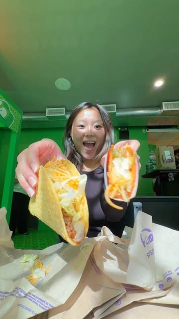 Instagram post by @issaokamoto for Taco Bell. Caption reads: [...] really are a universal language 🌮🌎....