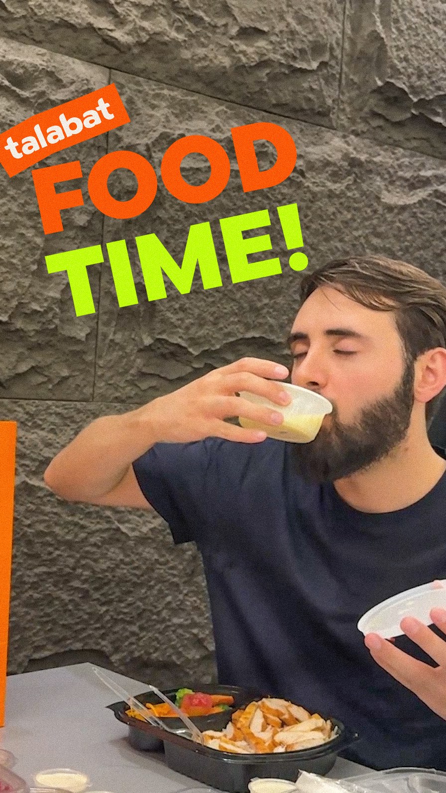 Instagram post by @karza0n for talabat. Caption reads: Traffic, but make it interesting. 🚦😁 
#talabat....