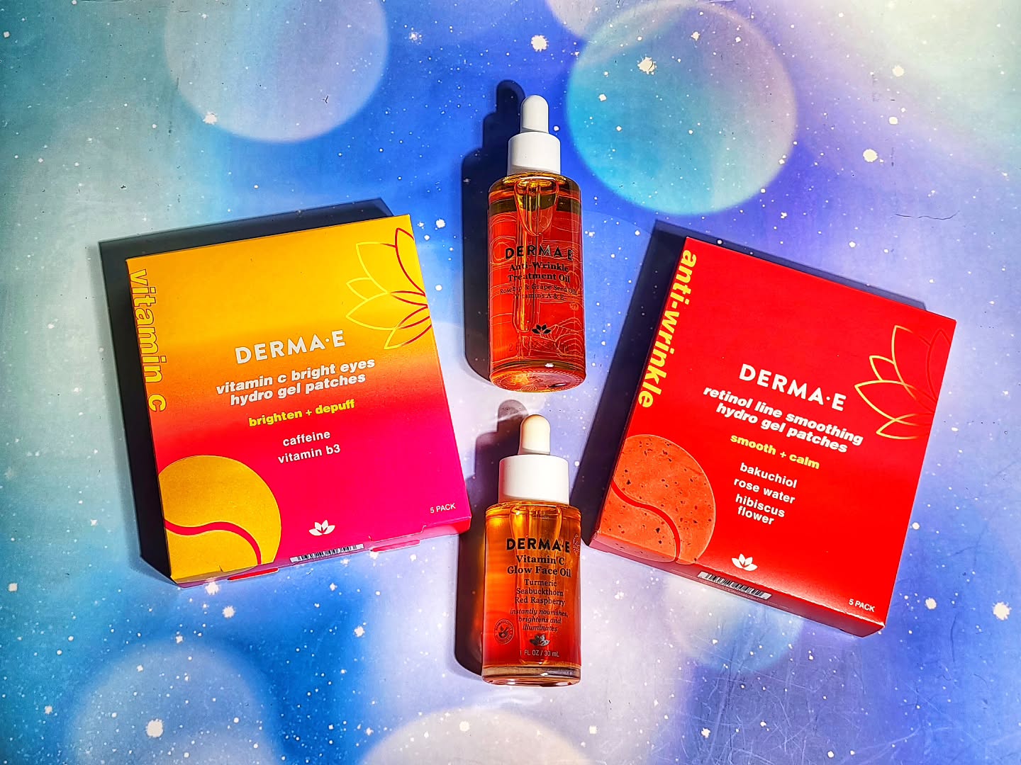 Instagram post by @alena07112 for DERMA•E. Caption reads: I was so thrilled to see a package from @dermae at....