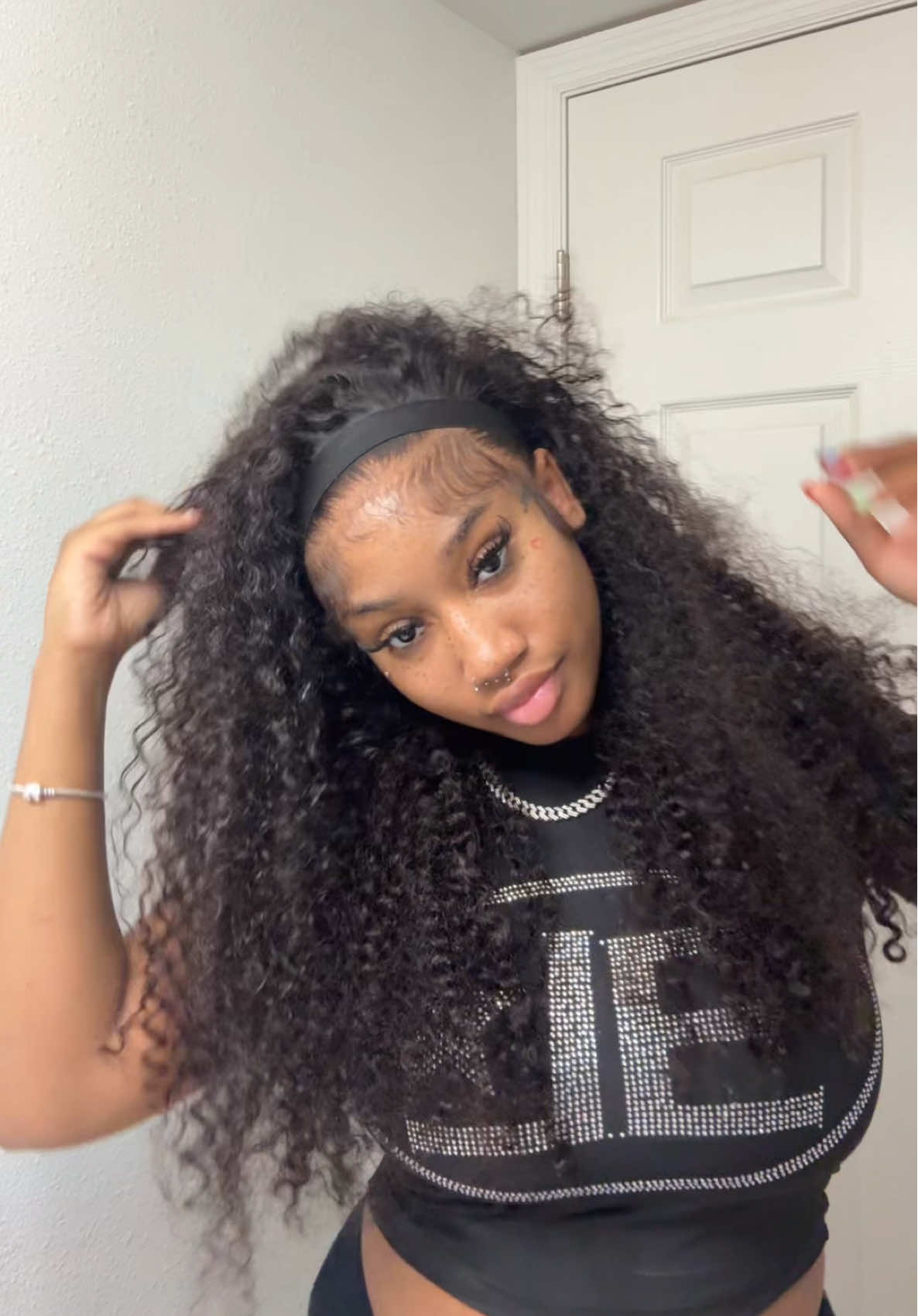 TikTok post by @a.myrrah for Cynosure Hair. Caption reads: @Cynosure Hair @Cynosure Hair Shop super full hair....