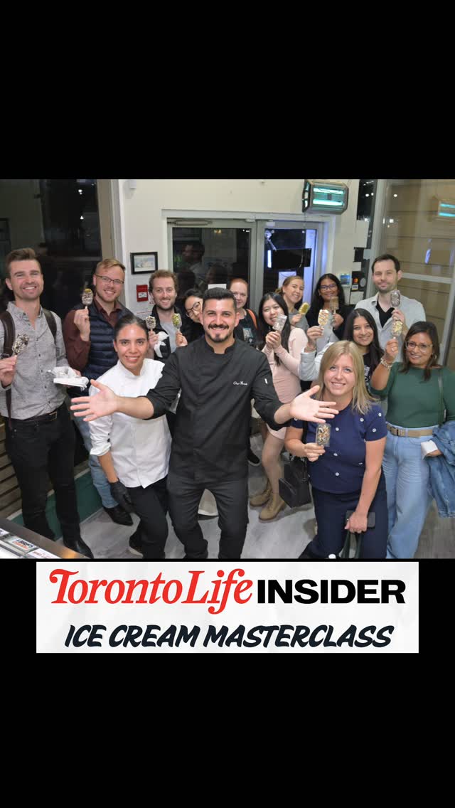Instagram post by @icecreamonology for Toronto Life. Caption reads: [...] had such a sweet time partnering with....
