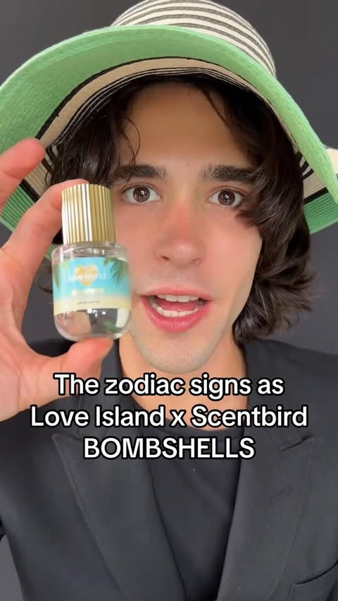 Instagram post by @zodiacboyfriend for Scentbird. Caption reads: [...] the wrong one, the @loveisland x @scentbird....