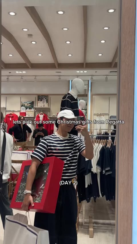 Instagram post by @denzel_chang for Regatta. Caption reads: dressing up my loved ones with regatta this....