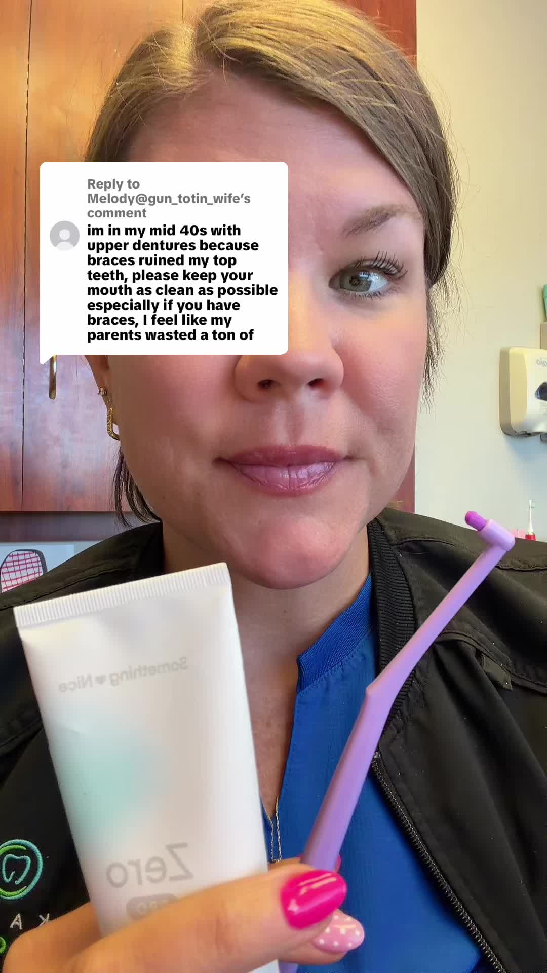 TikTok post by @monica_leanne for CEELIKE & MSDRWIKEY Oral Care. Caption reads: [...] Global @Ceelike Oral Care @CEELIKE &....