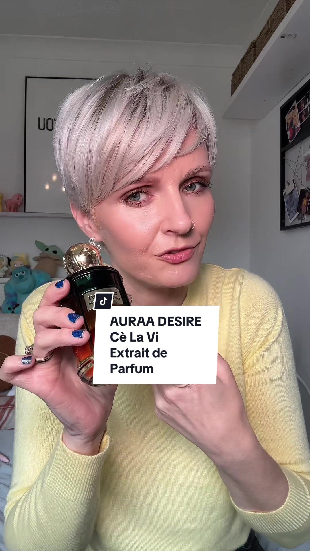 TikTok post by @40slifelou for French Arabian Perfumes. Caption reads: This perfume is expensive but not expensive I....