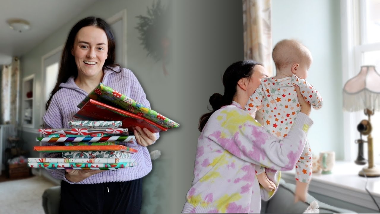 YouTube post by @LetsTalkIBD for PatPat. Caption reads: Vlogmas Day 1: Starting New Traditions + Baby....