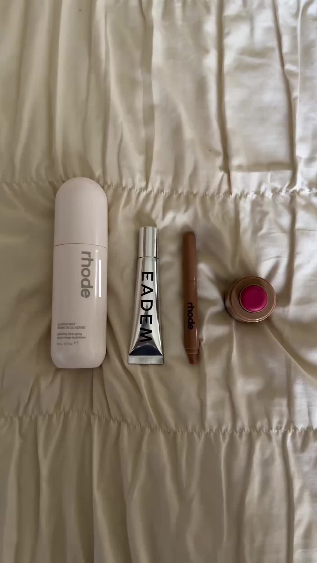 TikTok post by @shaniablackwell for Eadem. Caption reads: [...] flavor from @Bloom Nutrition >>> 🍑🌼 @EADEM....