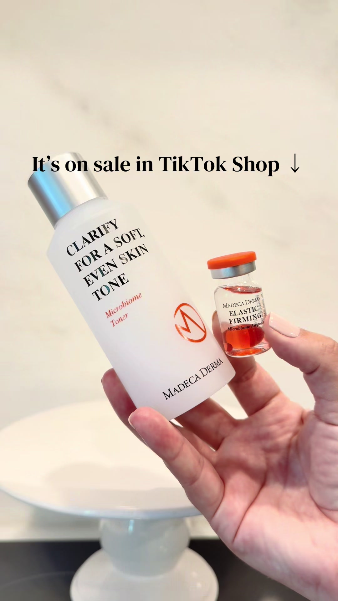 TikTok post by @samsomewhere13 for Madeca Derma. Caption reads: [...] be worth adding to your routine. 🤍✨ @Madeca....
