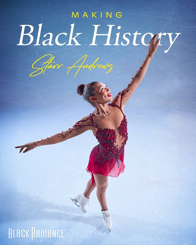 Instagram post by @starrandrews for Black Radiance Beauty. Caption reads: [...] #LoveYourShadeOfBeauty #BlackRadianceBeauty.