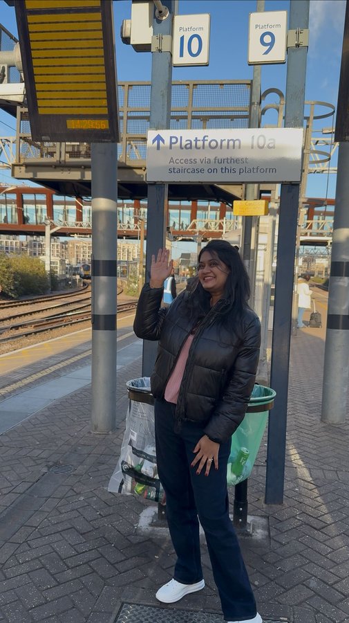 Instagram post by @akshayistwinkling for Trip.com. Caption reads: £1 Train Tickets Across the UK?! 😱🚆

Black....