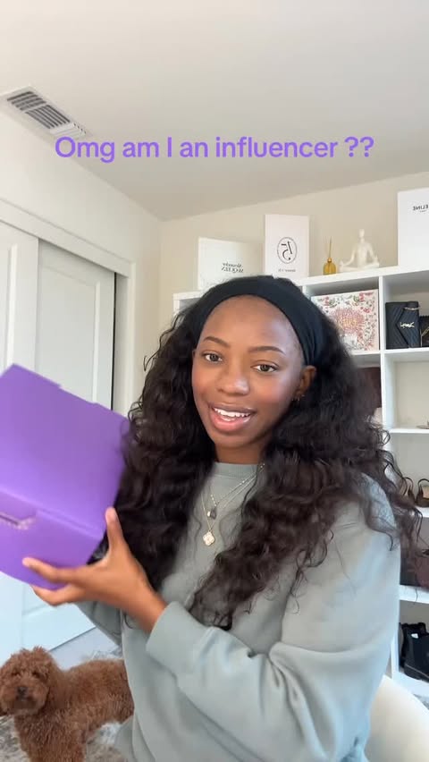 Instagram post by @relatablekenni for Valentino. Caption reads: Thank you for my new summer scent 😍💜....