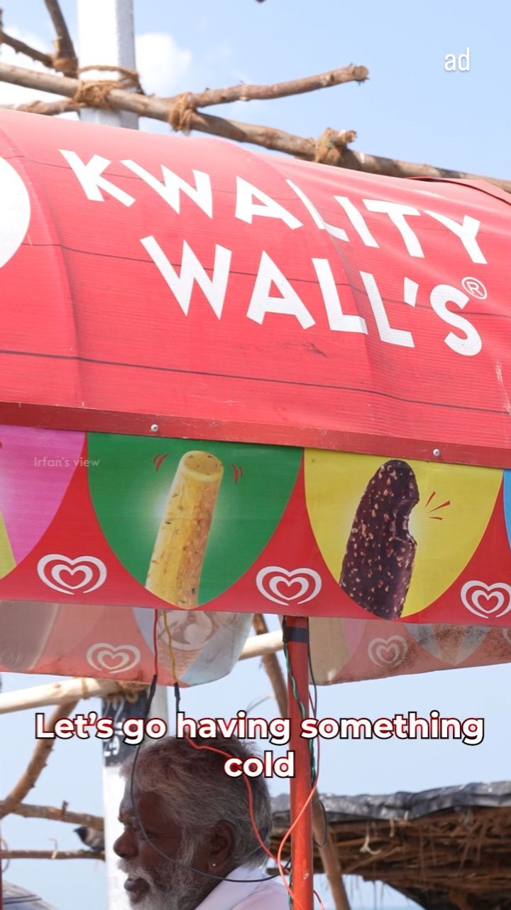 Instagram post by @irfansview.official for Kwality Wall's. Caption reads: Craving an epic dessert experience? Look no....