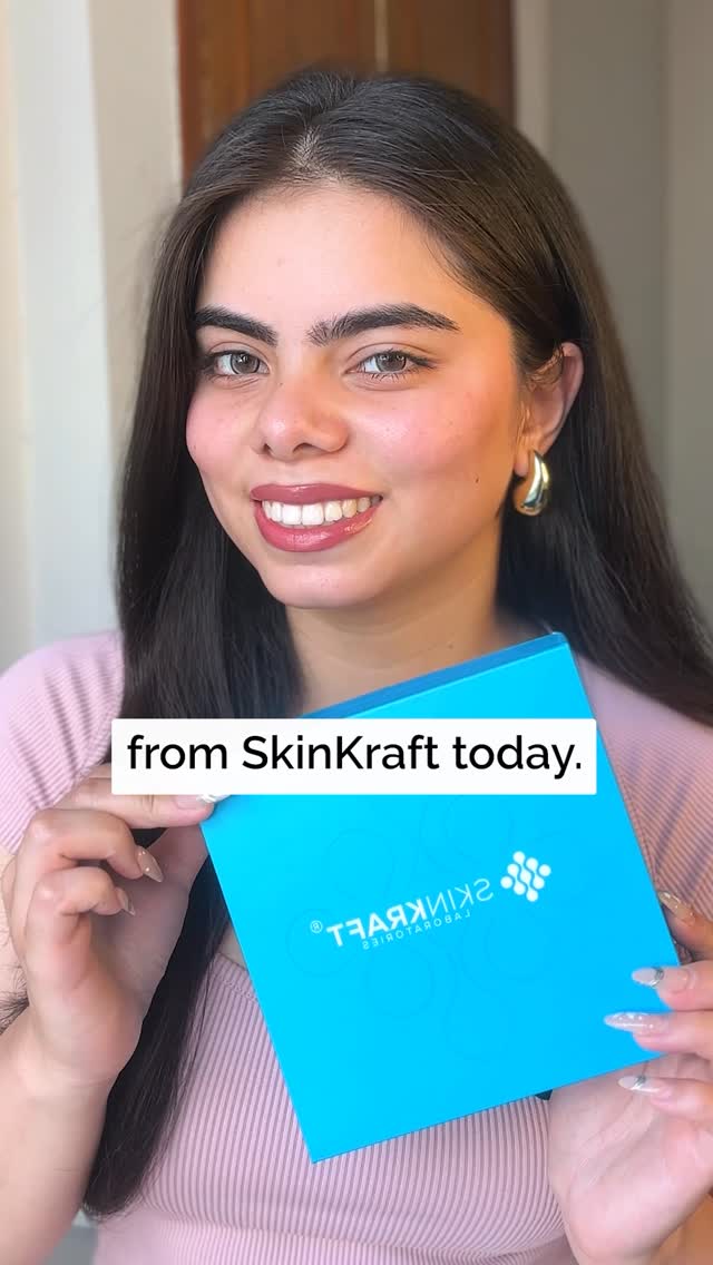 Instagram post by @anushkamathur29 for SkinKraft. Caption reads: Back again with my customized skincare kit from....