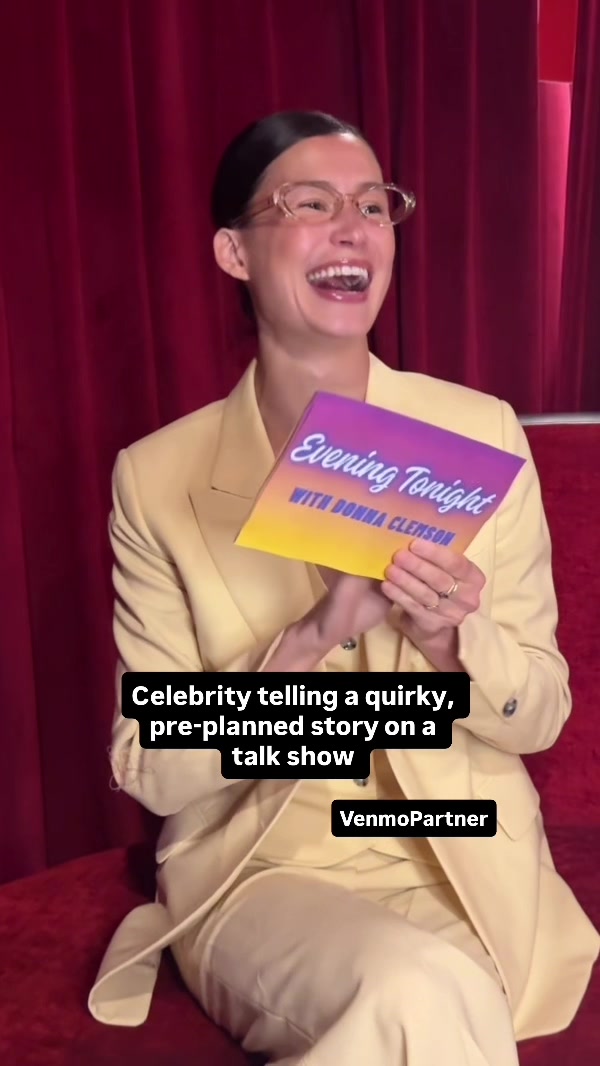 TikTok post by @delaneysayshello for Venmo. Caption reads: Live from New York… it’s @Venmo #VenmoPartner.