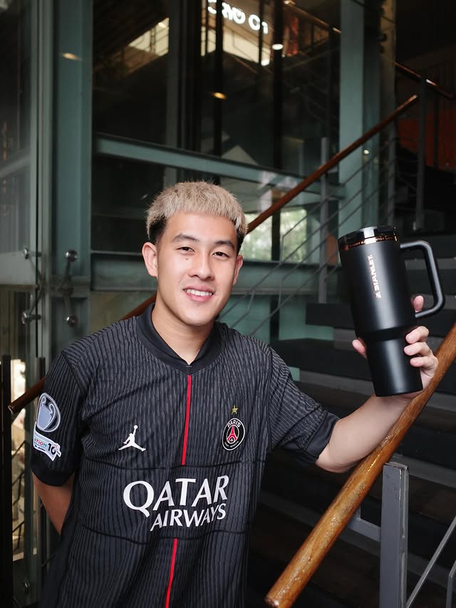 Instagram post by @yimworachit for Stanley 1913. Caption reads: GOAT1913🐐  #Stanley1913xMessi #StanleyTH.