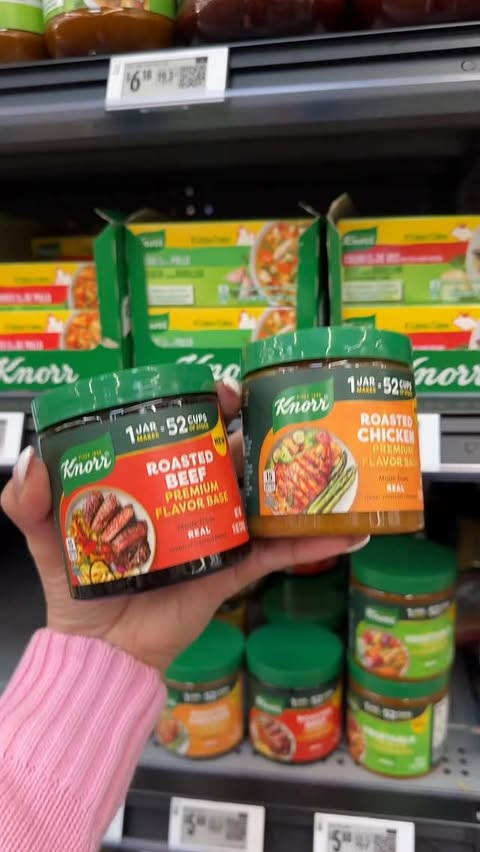Instagram post by @couponing.craz for Knorr. Caption reads: Knorr Premium flavor base 🤝premium savings 💸....