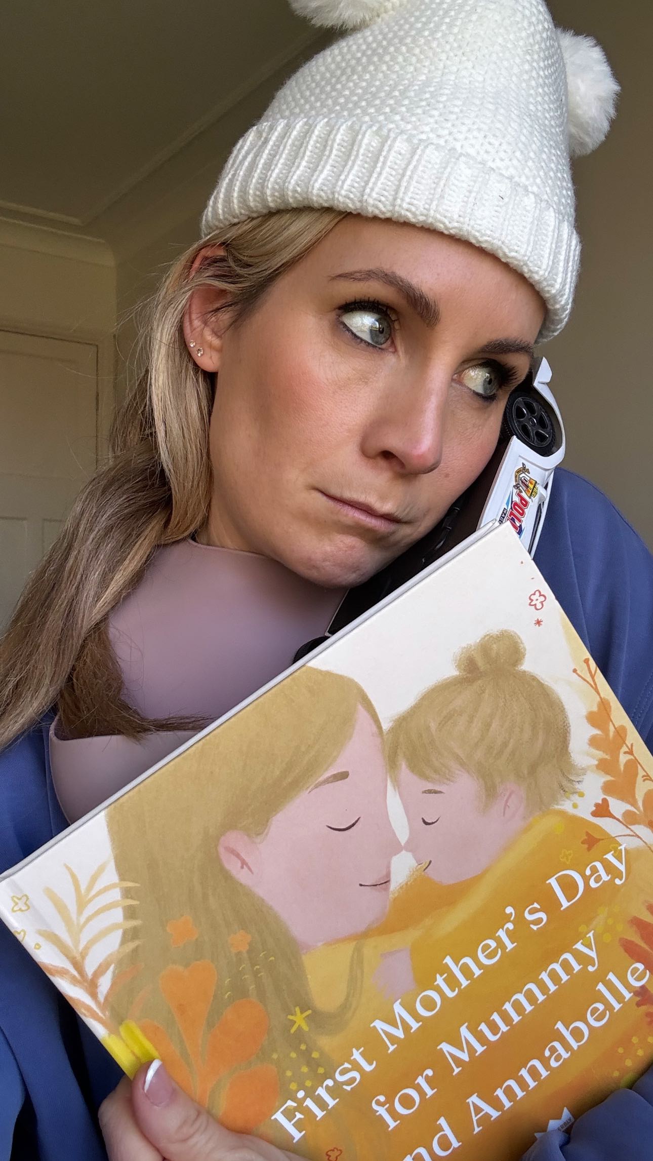 Instagram post by @hannaheastcomedy for Wonderbly. Caption reads: #AD @wonderbly These personalised books are so....