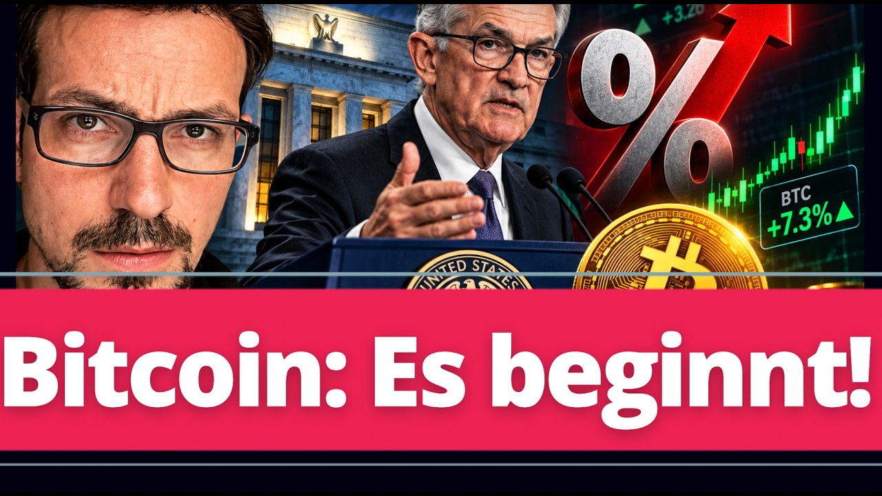 YouTube post by @AktienMitKopf for Coinbase. Caption reads: [...] your first cryptocurrency investment at....