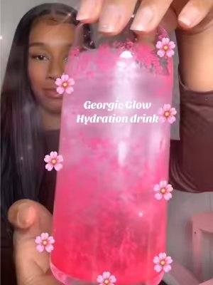 TikTok post by @itsdricaaa for Gorgie. Caption reads: My new must-have 🌸 @GETGORGIE #gorgiedrink....