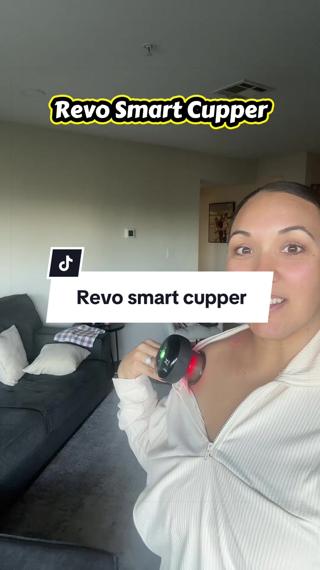 TikTok post by @doctor_afi for Revomadic. Caption reads: [...] #cupping #cuppingmassage @REVOMADIC.