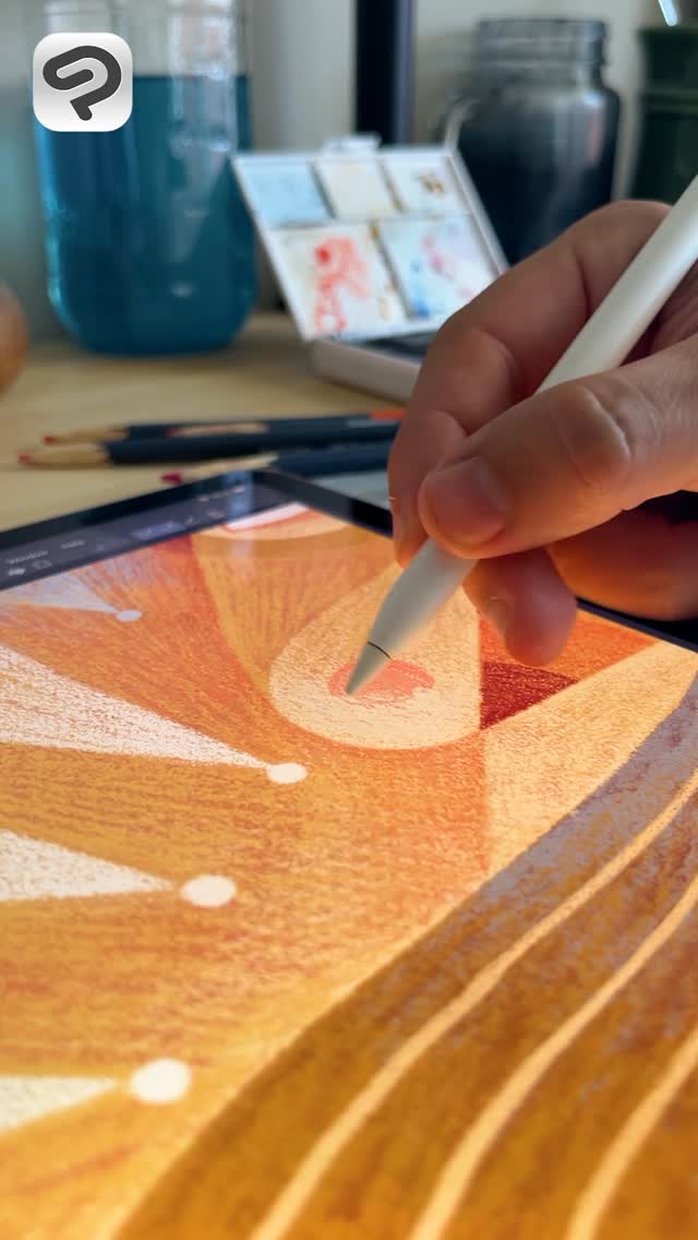 Instagram post by @danygartman for Clip Studio Paint. Caption reads: Perch Fish
Tools: Clip Studio Paint

The main idea....