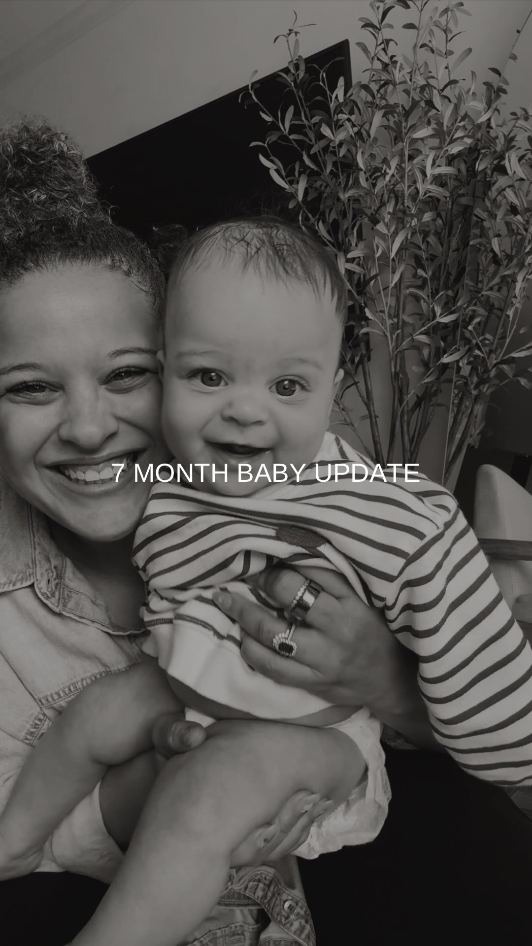 Instagram post by @laurenelyce for Huggies. Caption reads: #ad 7 month baby update with haydie waydie aka hay....