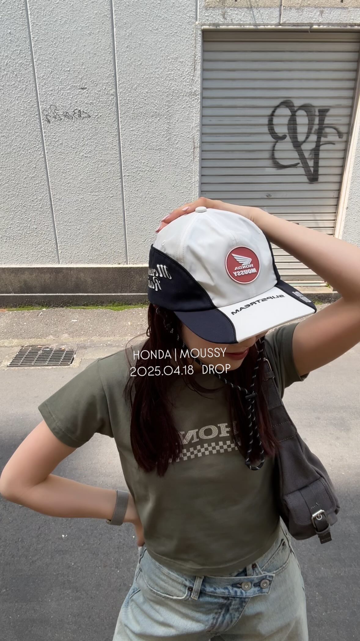 Instagram post by @10__himari for MOUSSY. Caption reads: HONDA | MOUSSY
2025  04.18 [...].