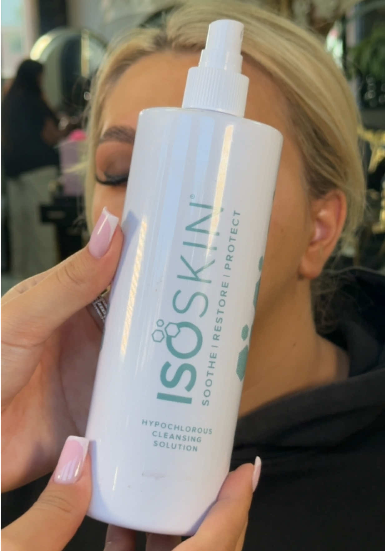 TikTok post by @_annagbeauty_ for ISOCLEAN. Caption reads: @ISOCLEAN are the best when it comes to cleansing....