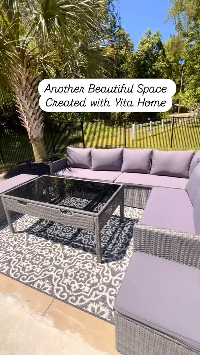 Instagram post by @southernchicstyle for YITAHOME. Caption reads: Yita Home does it again! 
I love having a pool and....